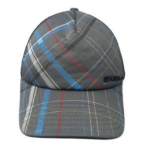 O'Neill Snapback Trucker Hat Multicolor One Size Adjustable Mesh Back Plaid